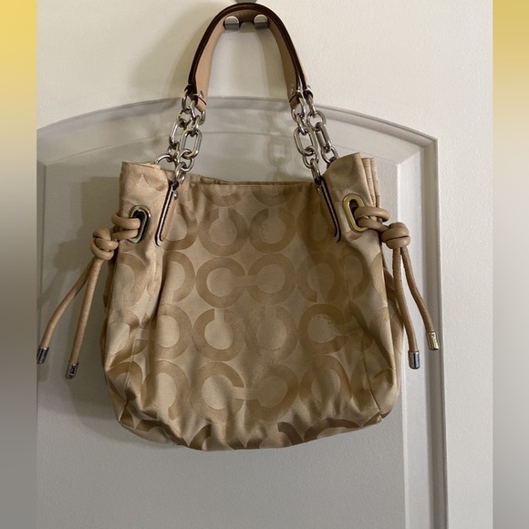 Coach Kristine Signature Handbag - Gently Used - Great Condition Large -… - Picture 3 of 11